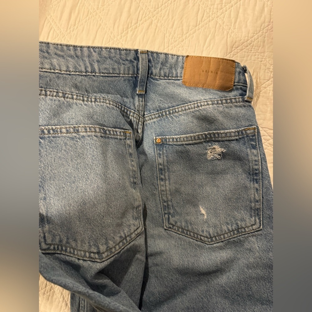 Classic H&M loose straight Blue Denim Jeans - Picture 4 of 5